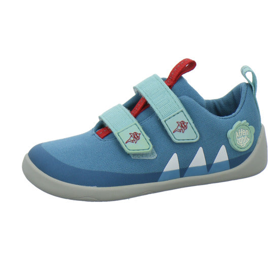 Affenzahn Baumwolle Lucky Halbschuhe Denim - 360° Ansicht