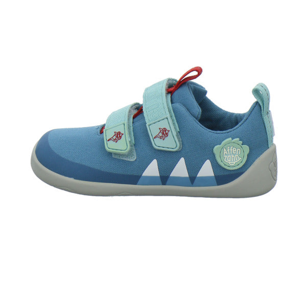 Affenzahn Baumwolle Lucky Halbschuhe Denim - 360° Ansicht