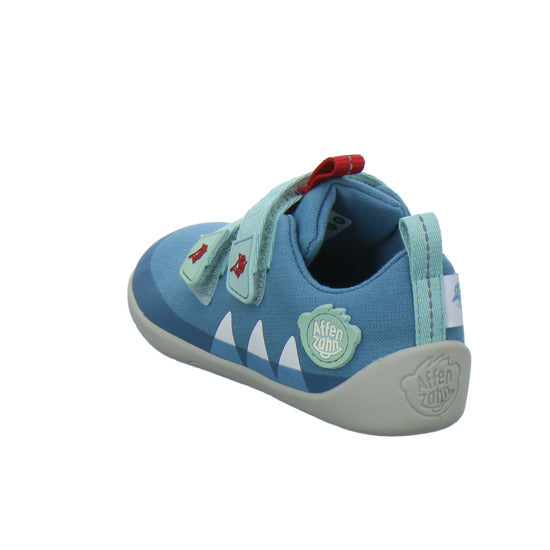 Affenzahn Baumwolle Lucky Halbschuhe Denim - 360° Ansicht