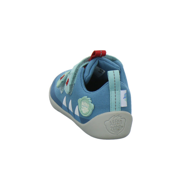 Affenzahn Baumwolle Lucky Halbschuhe Denim - 360° Ansicht