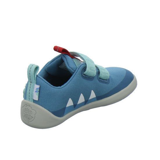 Affenzahn Baumwolle Lucky Halbschuhe Denim - 360° Ansicht