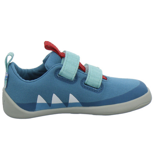 Affenzahn Baumwolle Lucky Halbschuhe Denim - 360° Ansicht