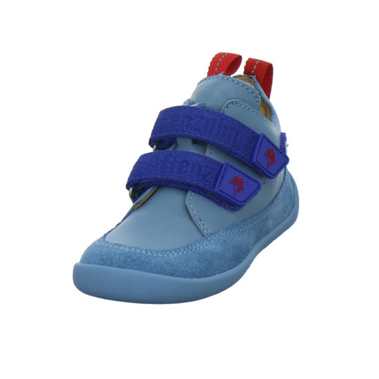 Affenzahn Leder Buddy Halbschuhe Denim - 360° Ansicht