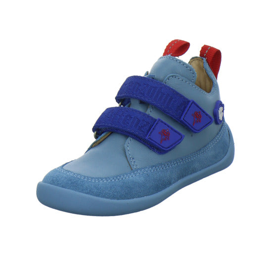 Affenzahn Leder Buddy Halbschuhe Denim - 360° Ansicht