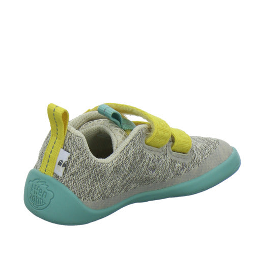 Affenzahn Halbschuhe Jungen Knit Happy Hellgrau