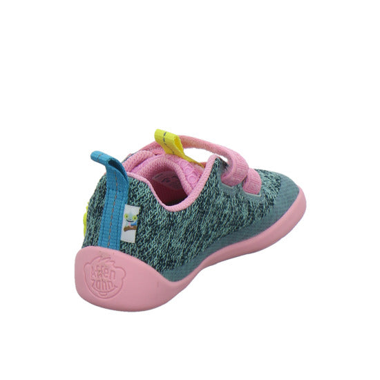 Affenzahn Halbschuhe Jungen Knit Happy grün