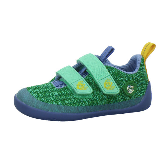 Affenzahn Halbschuhe Jungen Knit Happy grün