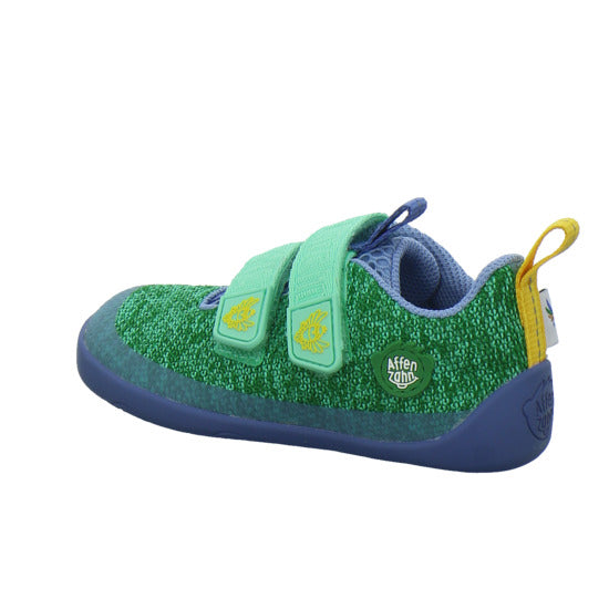 Affenzahn Halbschuhe Jungen Knit Happy grün