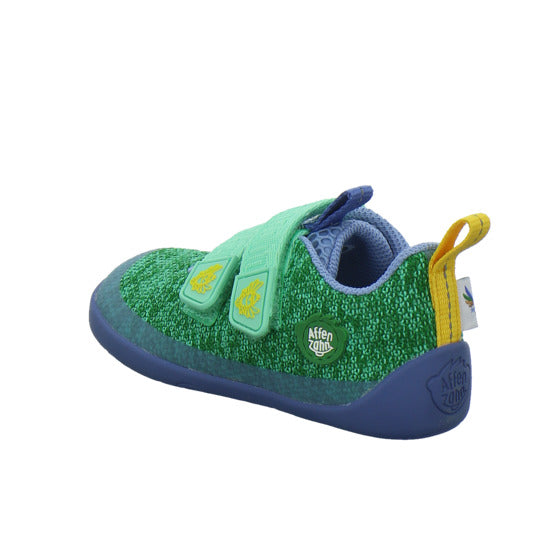 Affenzahn Halbschuhe Jungen Knit Happy grün