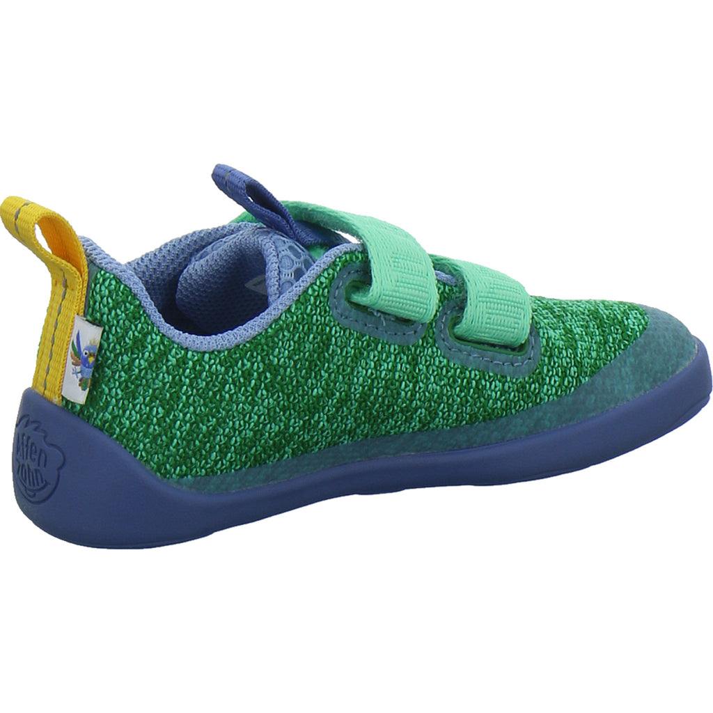 Affenzahn Halbschuhe Jungen Knit Happy grün