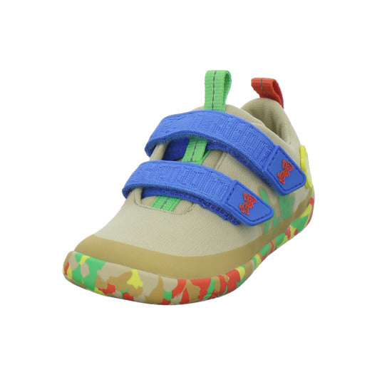 Affenzahn Halbschuhe Jungen Baumwolle Lucky Beige-kombi