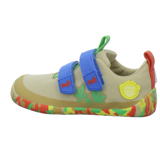 Affenzahn Halbschuhe Jungen Baumwolle Lucky Beige-kombi