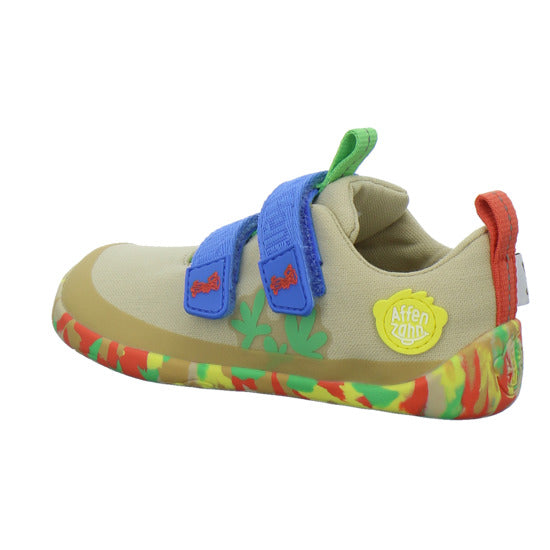 Affenzahn Halbschuhe Jungen Baumwolle Lucky Beige-kombi