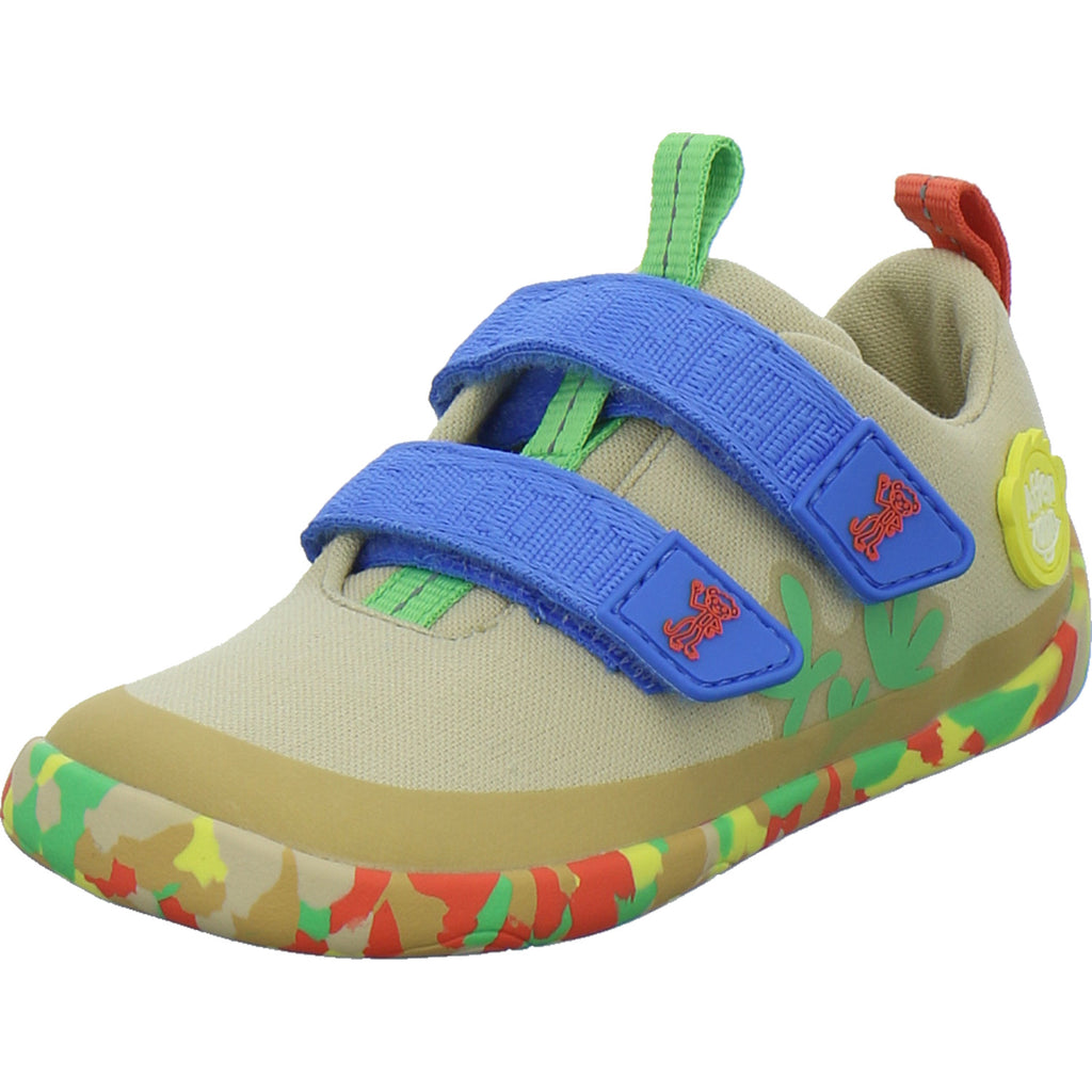 Affenzahn Halbschuhe Jungen Baumwolle Lucky Beige-kombi