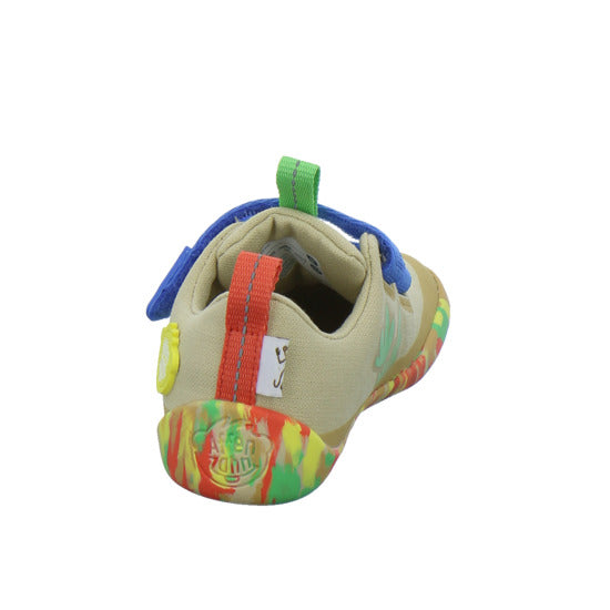 Affenzahn Halbschuhe Jungen Baumwolle Lucky Beige-kombi