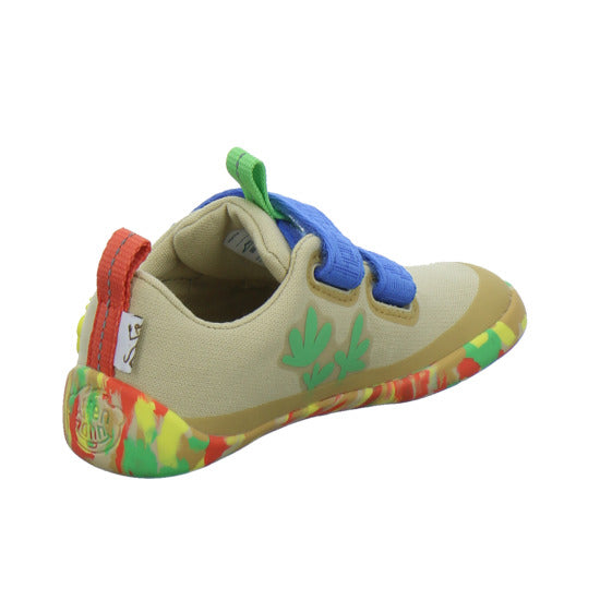 Affenzahn Halbschuhe Jungen Baumwolle Lucky Beige-kombi