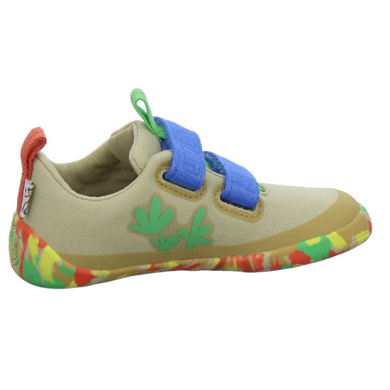 Affenzahn Halbschuhe Jungen Baumwolle Lucky Beige-kombi