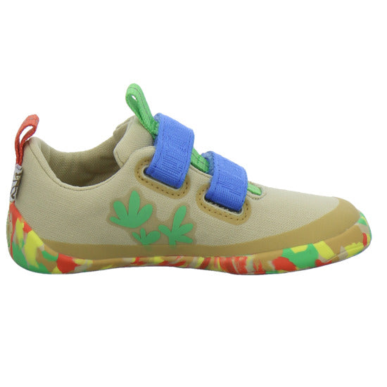 Affenzahn Halbschuhe Jungen Baumwolle Lucky Beige-kombi