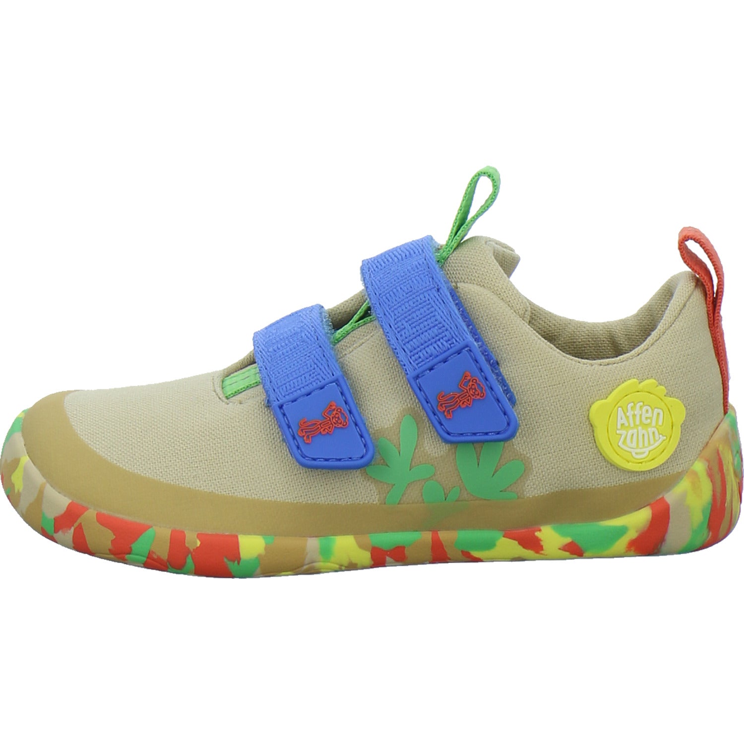 Affenzahn Halbschuhe Jungen Baumwolle Lucky Beige-kombi