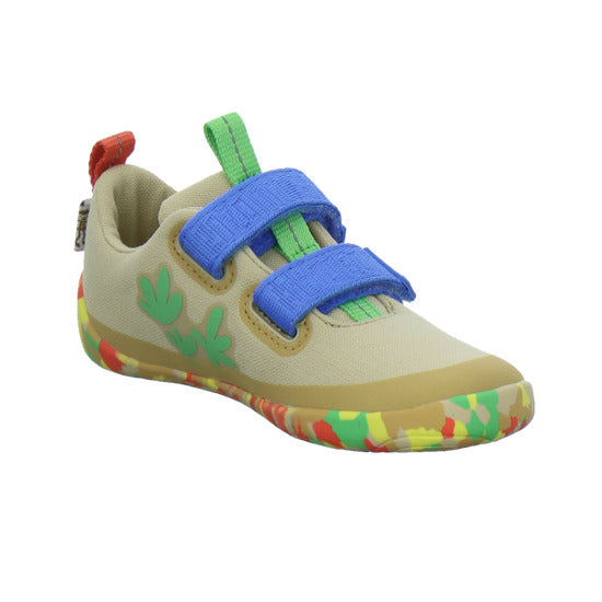 Affenzahn Halbschuhe Jungen Baumwolle Lucky Beige-kombi