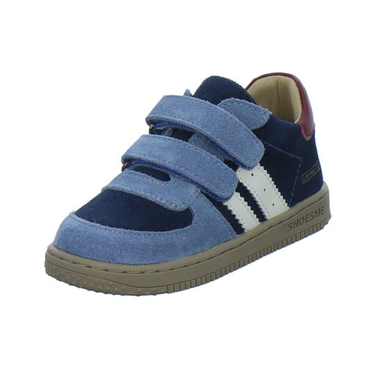 Shoesme Stiefel ungefüttert Blau-kombi
