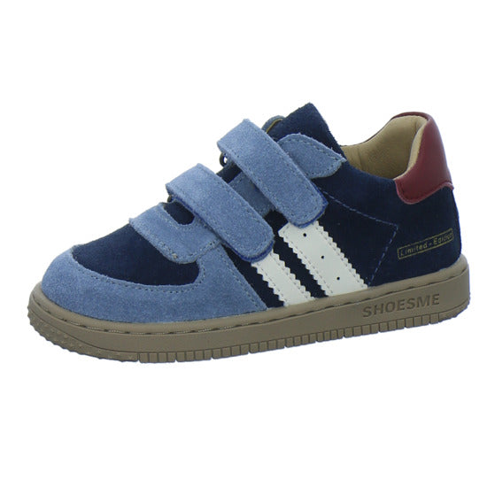 Shoesme Stiefel ungefüttert Blau-kombi