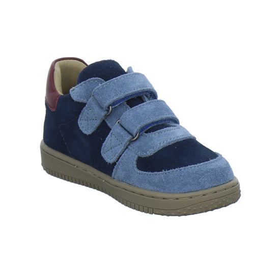 Shoesme Stiefel ungefüttert Blau-kombi