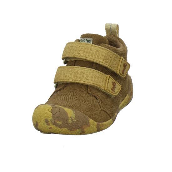 Affenzahn Leder Talky Stiefel ungefüttert Braun-kombi