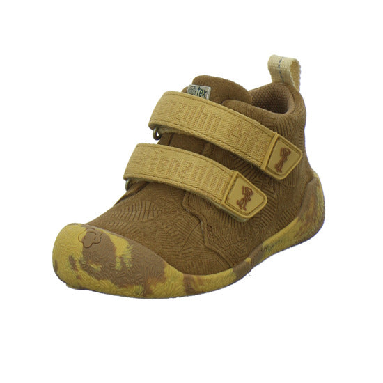 Affenzahn Leder Talky Stiefel ungefüttert Braun-kombi