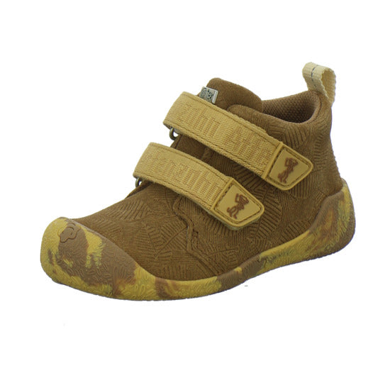 Affenzahn Leder Talky Stiefel ungefüttert Braun-kombi