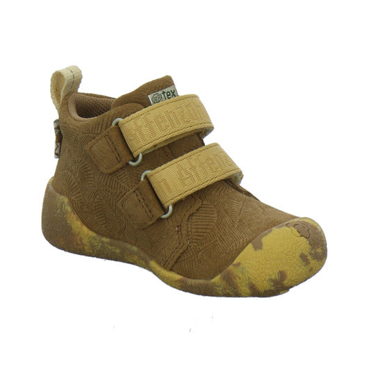 Affenzahn Leder Talky Stiefel ungefüttert Braun-kombi