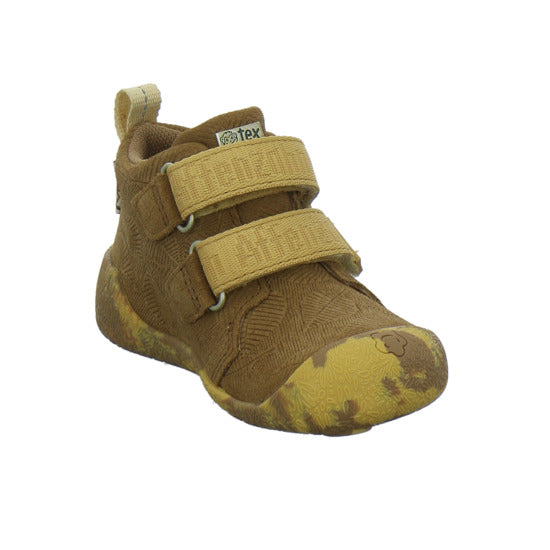Affenzahn Leder Talky Stiefel ungefüttert Braun-kombi
