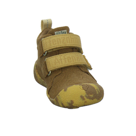 Affenzahn Leder Talky Stiefel ungefüttert Braun-kombi