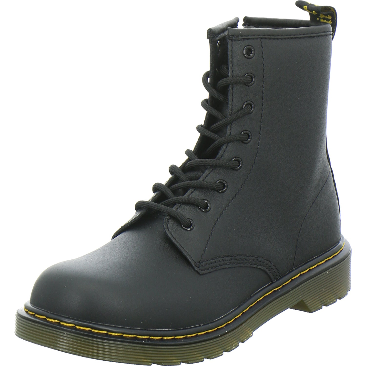 Dr. Martens Stiefel ungefüttert Unisex - Baby 1460 Junior Schwarz