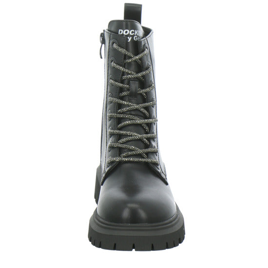 Dockers Stiefel ungefüttert Mädchen Schwarz
