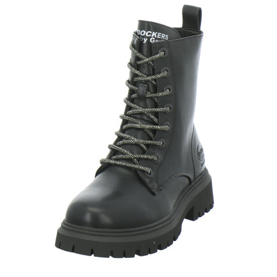 Dockers Stiefel ungefüttert Mädchen Schwarz