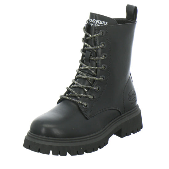 Dockers Stiefel ungefüttert Mädchen Schwarz