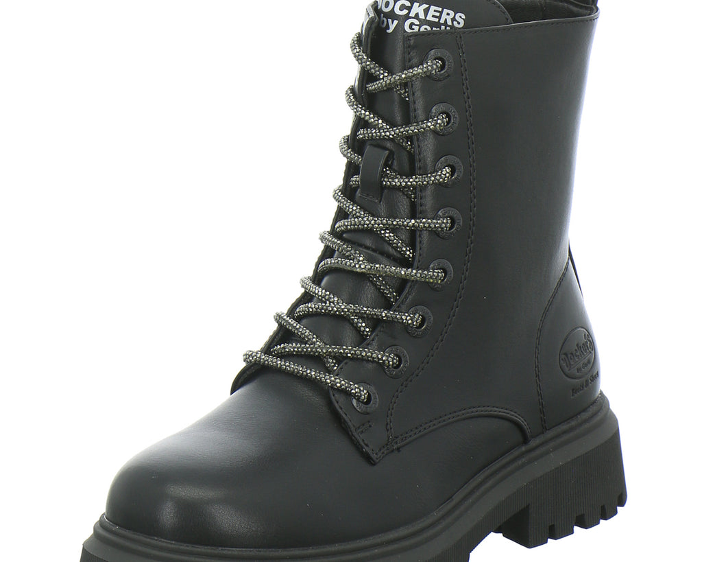 Dockers Stiefel ungefüttert Mädchen Schwarz