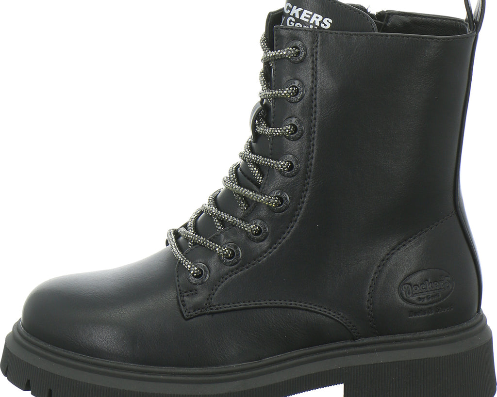 Dockers Stiefel ungefüttert Mädchen Schwarz