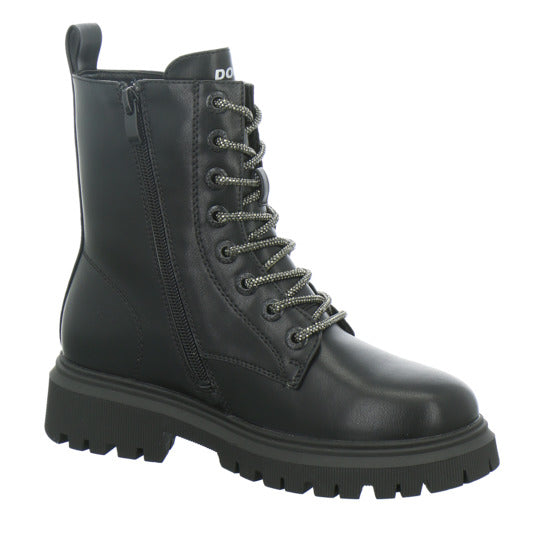 Dockers Stiefel ungefüttert Mädchen Schwarz