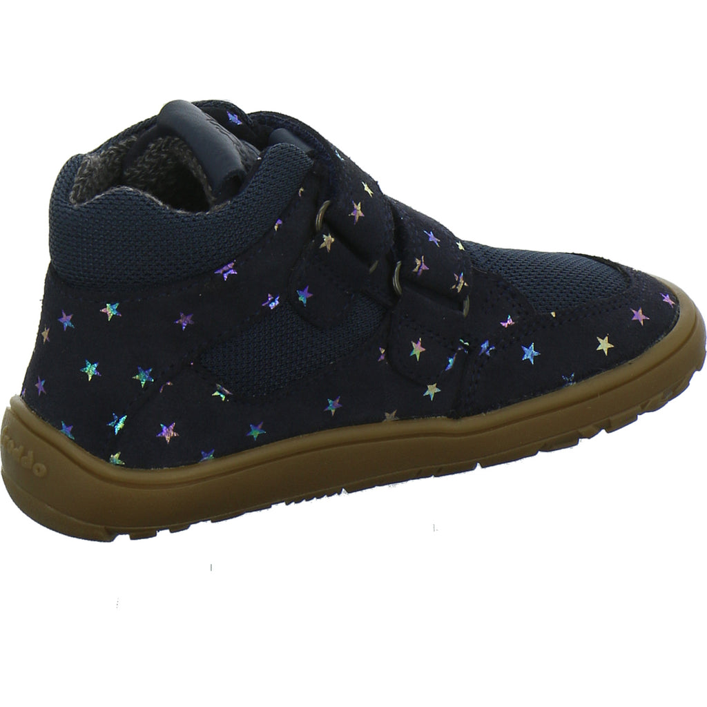 Froddo Stiefel ungefüttert Mädchen Barefoot Blau-kombi
