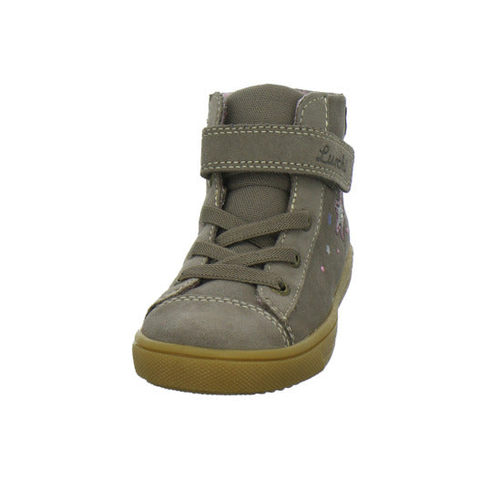 Lurchi Stiefel ungefüttert Mädchen Star Blinker taupe