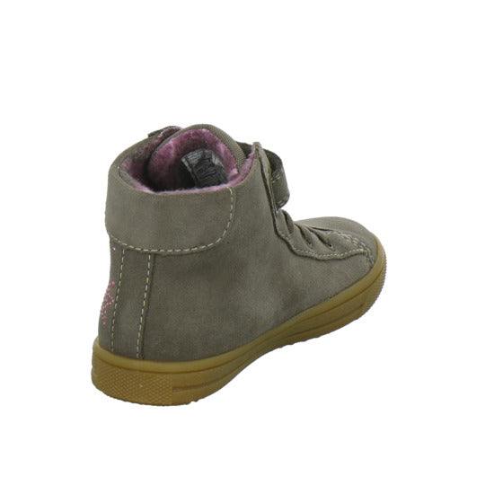 Lurchi Stiefel ungefüttert Mädchen Star Blinker taupe