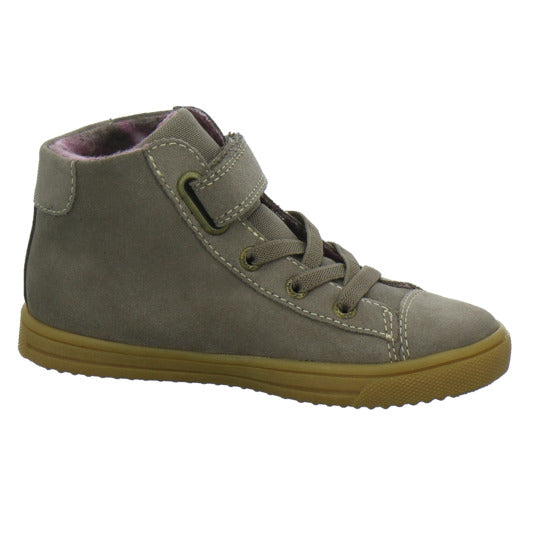 Lurchi Stiefel ungefüttert Mädchen Star Blinker taupe
