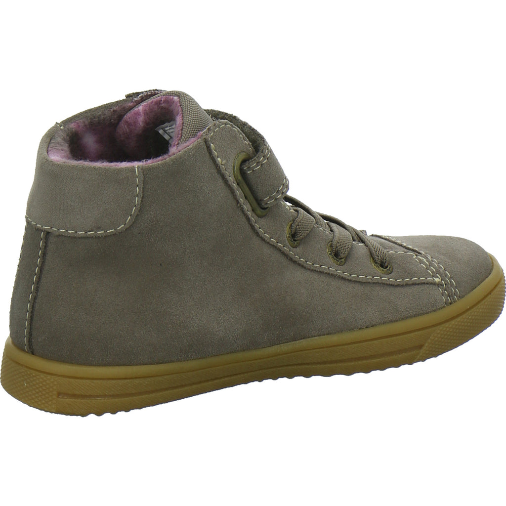Lurchi Stiefel ungefüttert Mädchen Star Blinker taupe