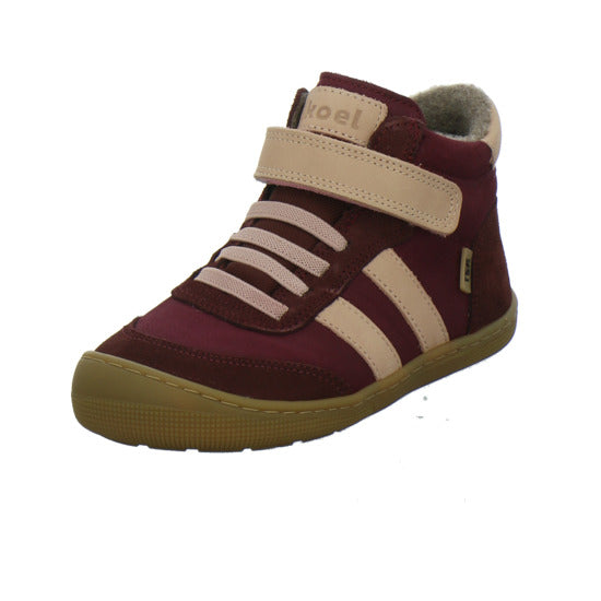 Koel Stiefel ungefüttert Mädchen Barefoot Tex Bordeaux