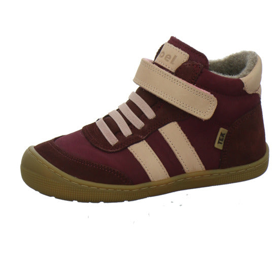 Koel Stiefel ungefüttert Mädchen Barefoot Tex Bordeaux