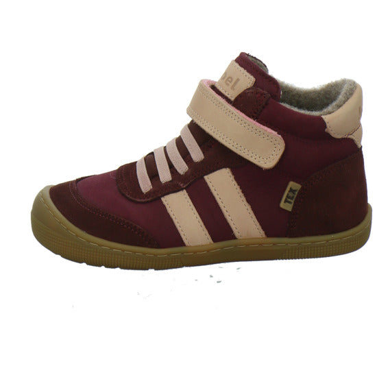 Koel Stiefel ungefüttert Mädchen Barefoot Tex Bordeaux