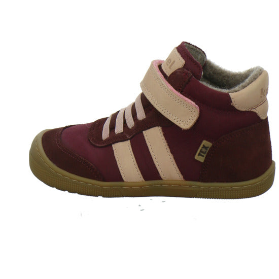Koel Stiefel ungefüttert Mädchen Barefoot Tex Bordeaux