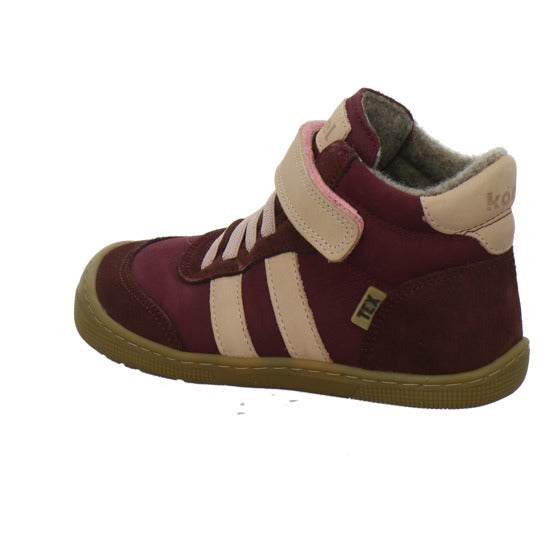 Koel Stiefel ungefüttert Mädchen Barefoot Tex Bordeaux
